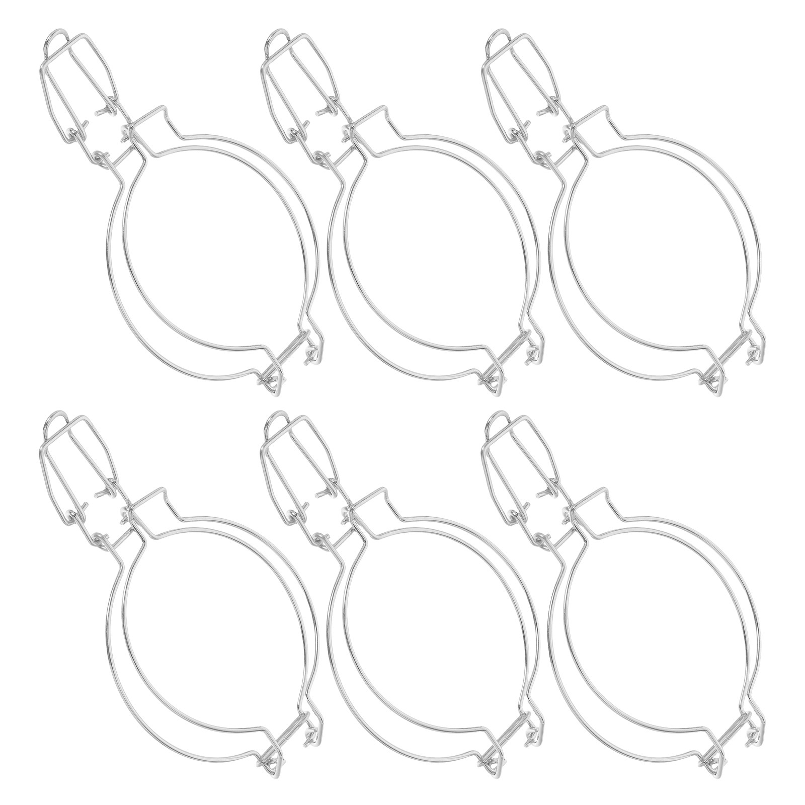 Food Storage Stainless Steel Containers - 6Pcs Stainless Steel Snap Clasp Sealing