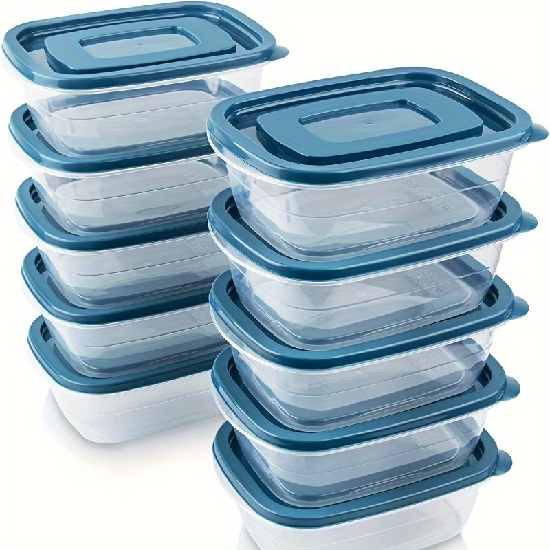 Food Storage With Colander - A Set of 6 Transparent Stackable
