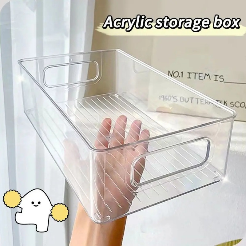 Food Storage Drawers - Drawer Organizer Bin Clear Stackable Fruit