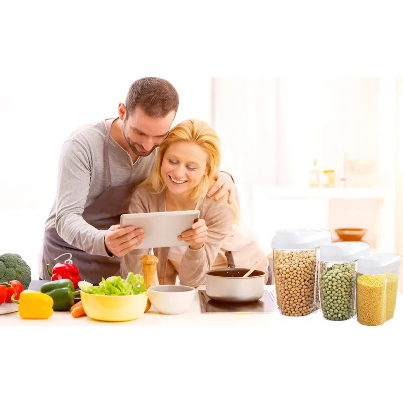 Food Storage Glass Jar - yes5pcs/set Sealed Food Storage Container Suitable