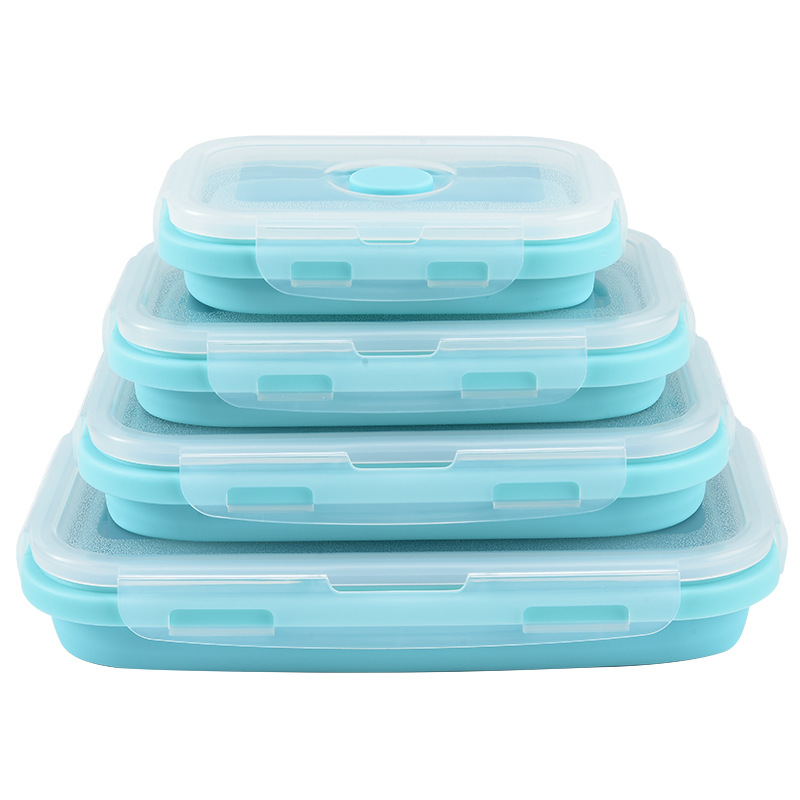 Food Storage Microwave Safe - Collapsible Silicone Food Storage Container With