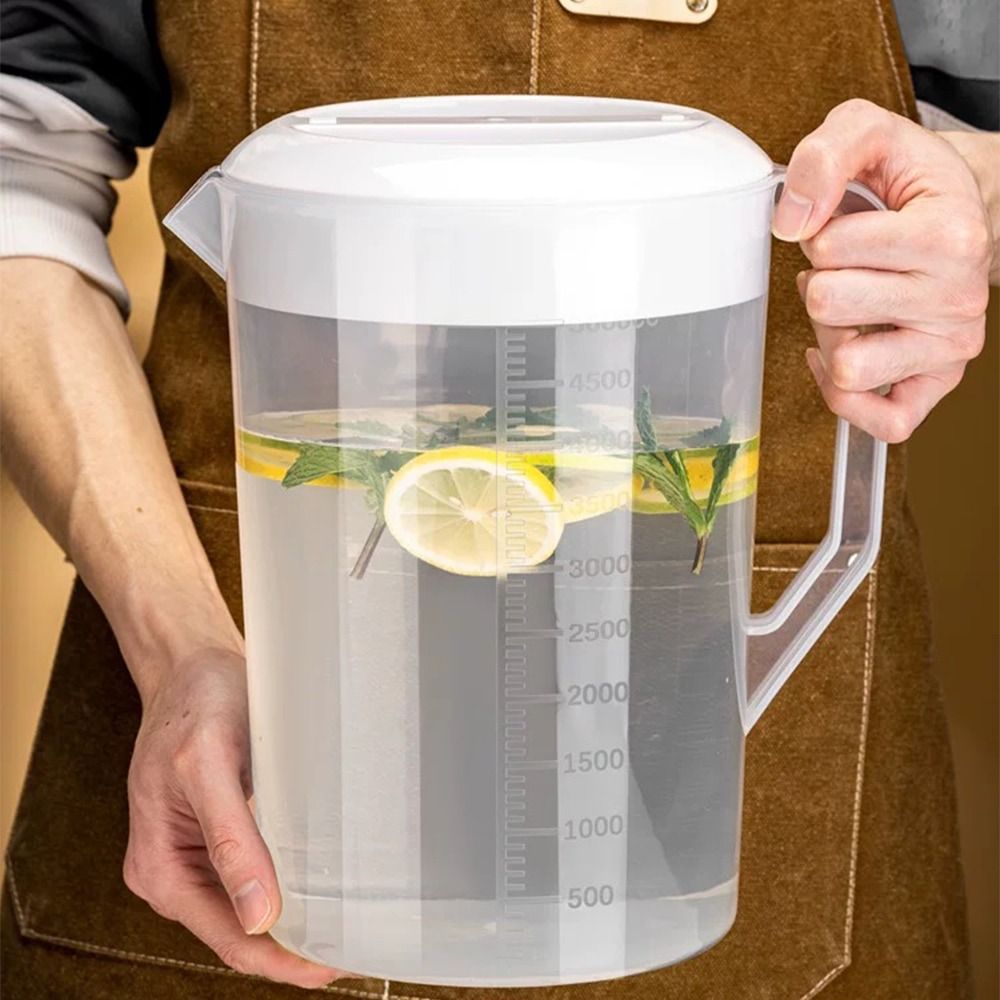 Food Storage Box Large - Plastic Container Transparent Water Bottle Graduated