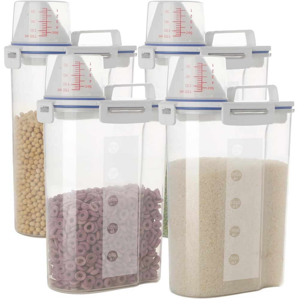 Food Storage No Plastic - 5.5 Lbs Rice Airtight Dry Food
