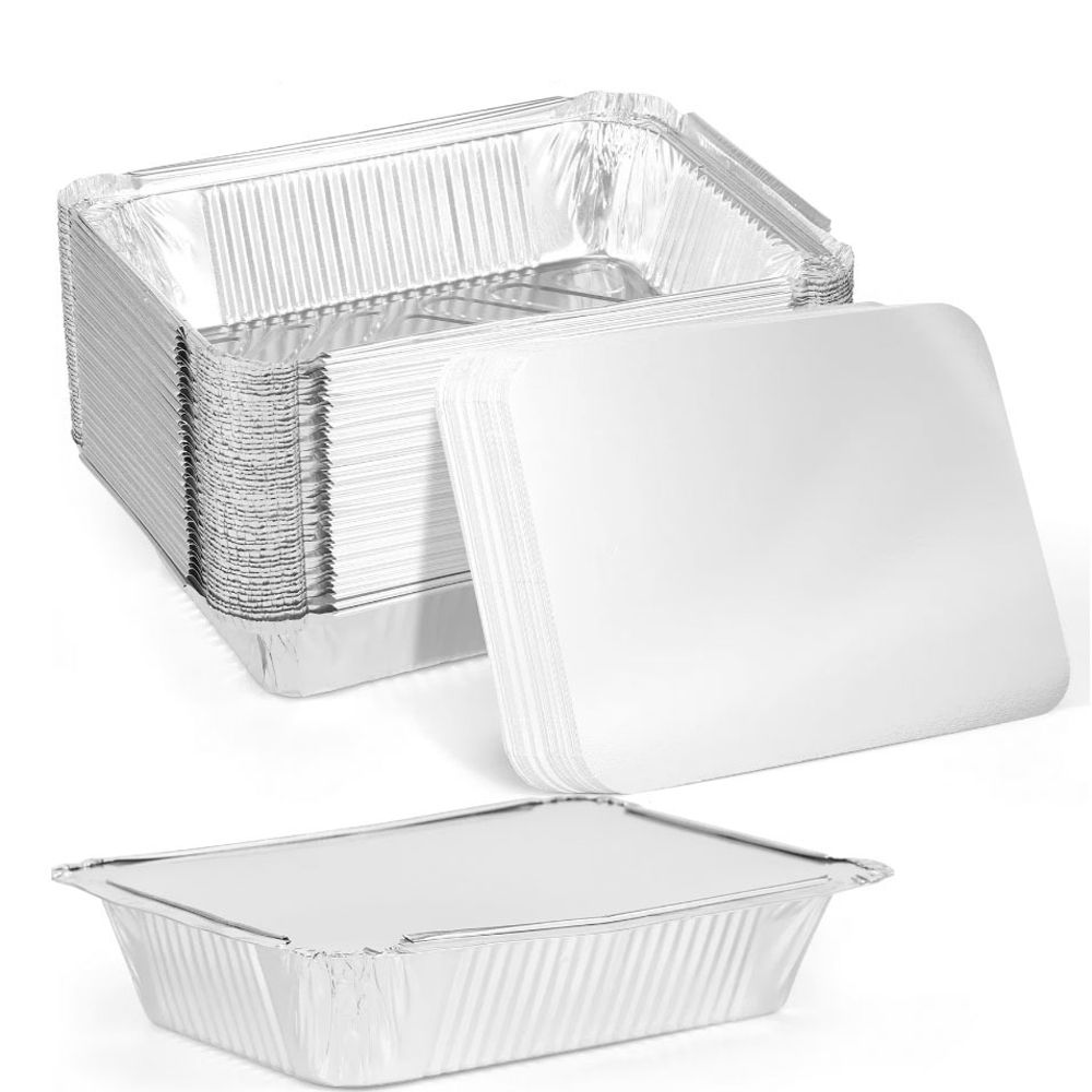 Food Storage Safety - 10PCS New With Lids Aluminum Foil