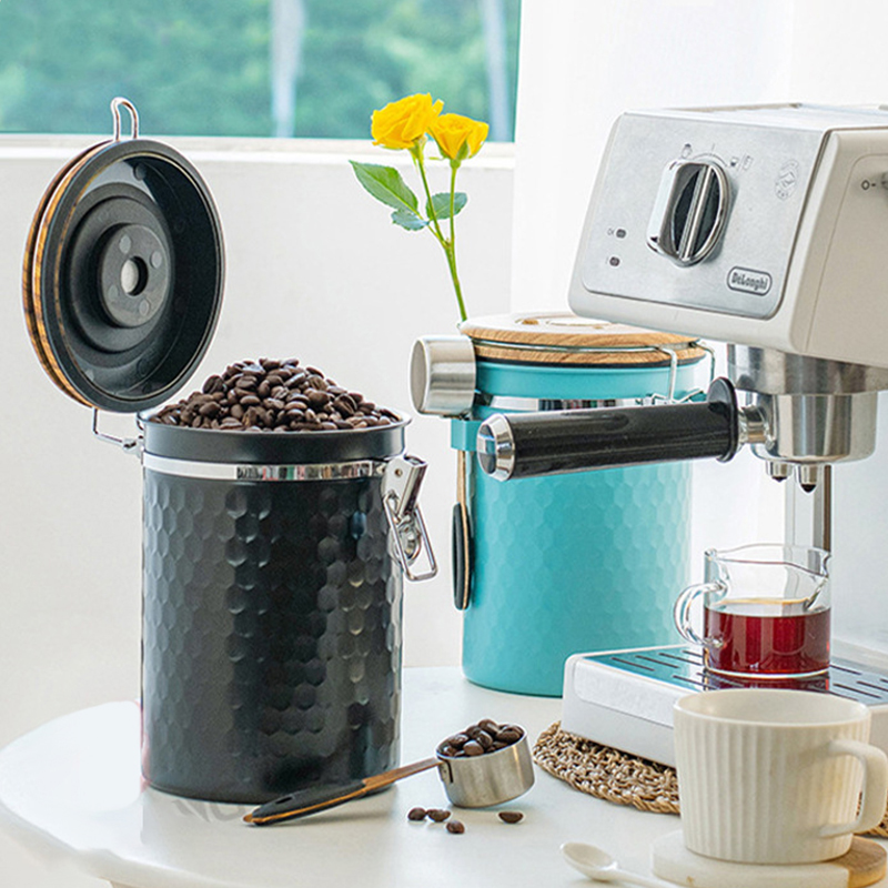 Food Storage Stainless Steel Containers - Kitchen Stainless Steel Coffee Canisters Airtight