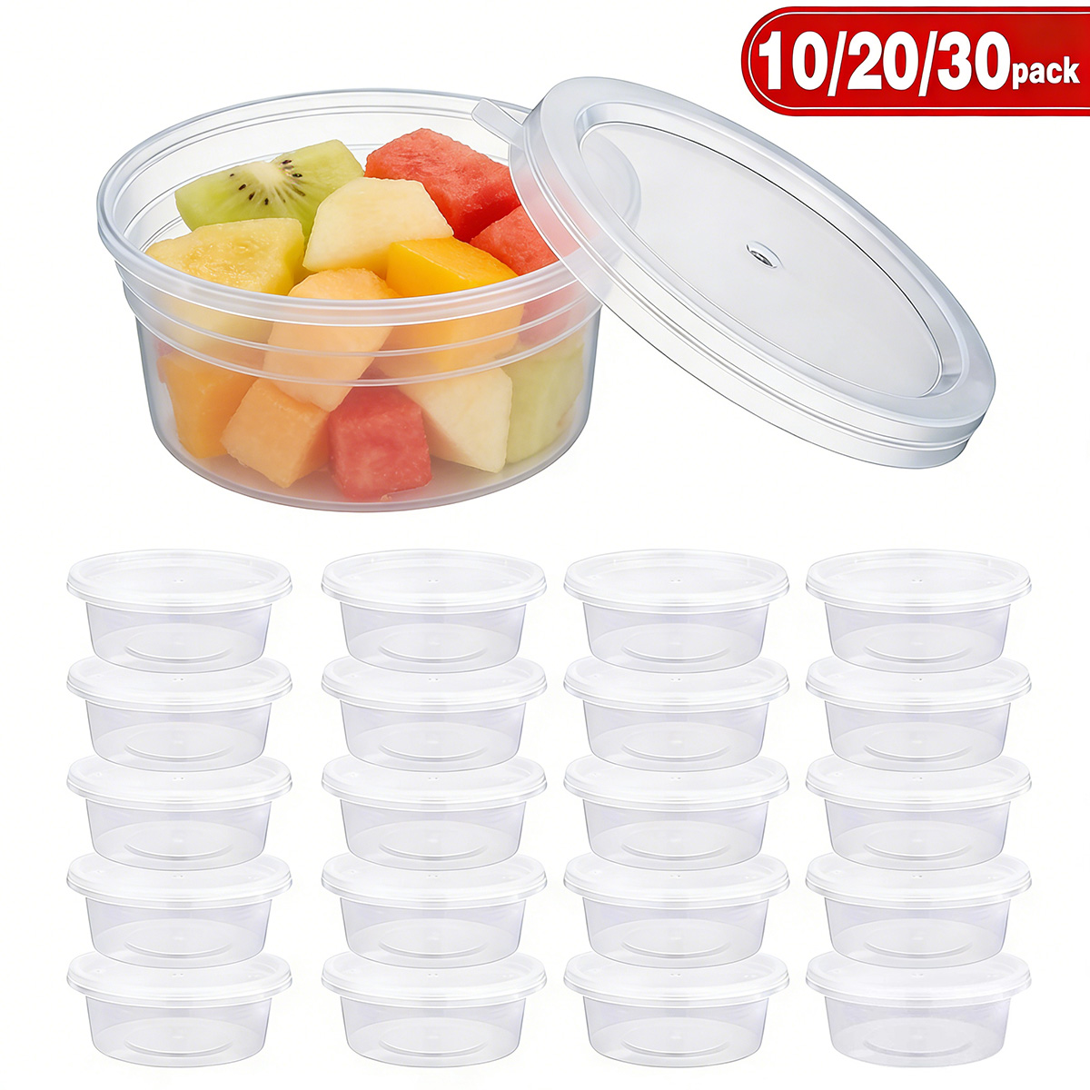 Food Storage With Colander - 10/20/40 Pack Small Slime Containers With