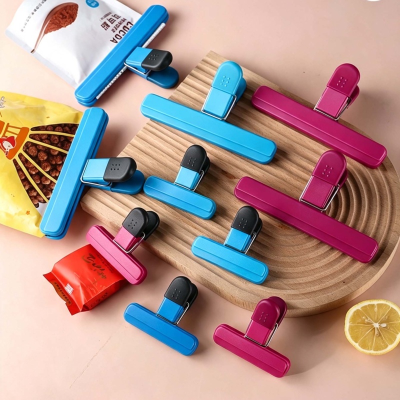 Food Storage No Plastic - 4Pcs Portable Plastic Bag Sealing Clips,Food