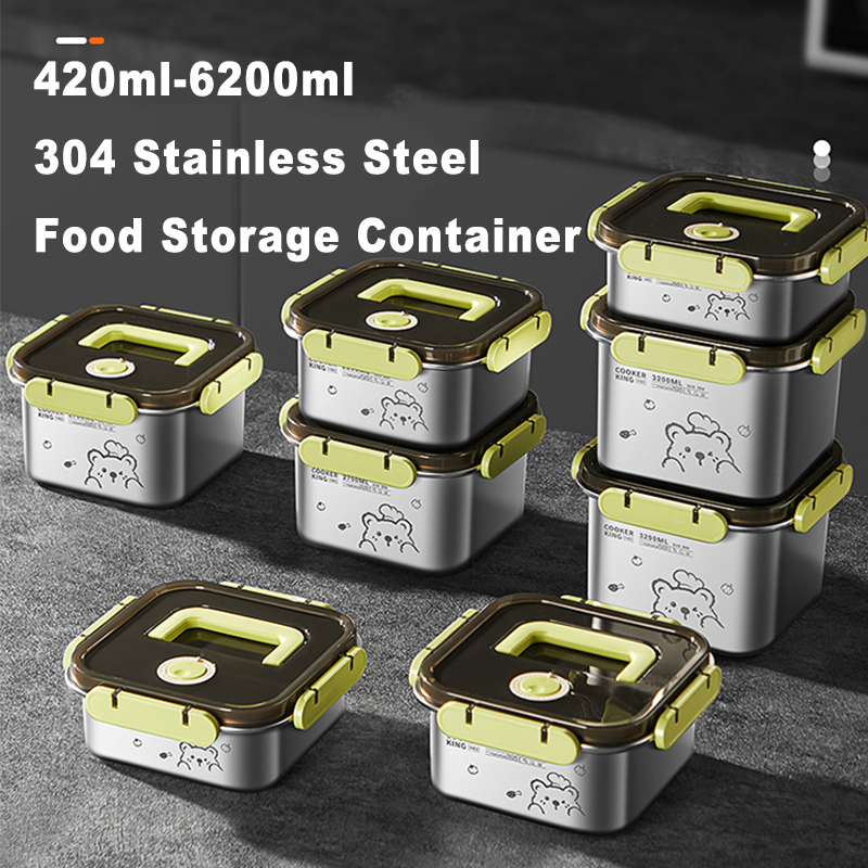 Food Storage Box Large - COOKER KING 420ml-6200ml Large Capacity Stainless