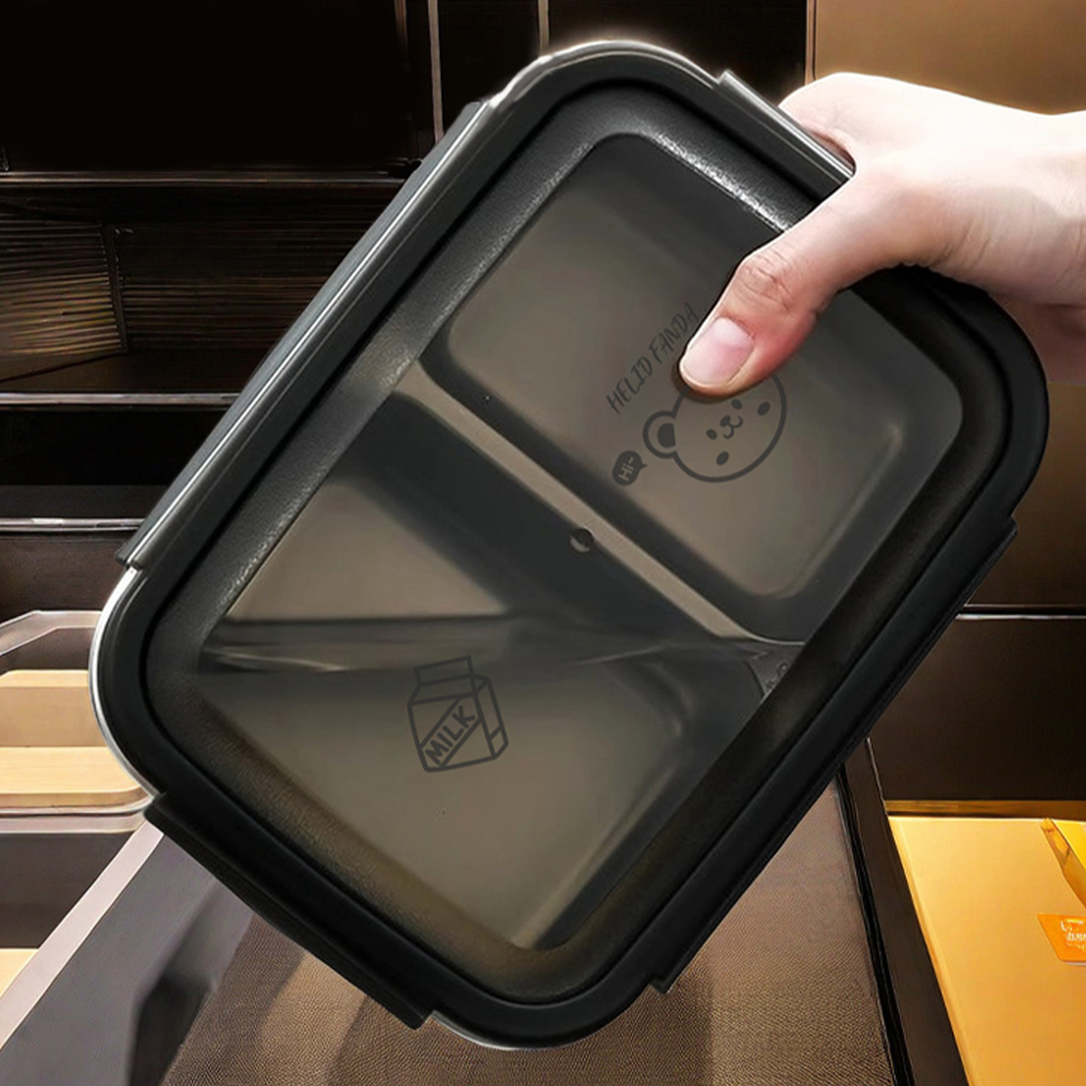 WORTHBUY 2/3 Grids 304 Stainle - Food Storage Box Large recension och pris