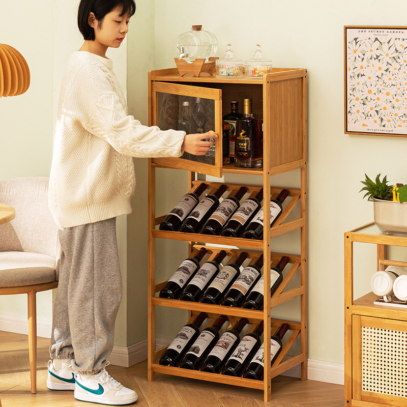 Solid Bamboo Wine Rack 3/4-Tie - Food Storage Shelving recension och pris