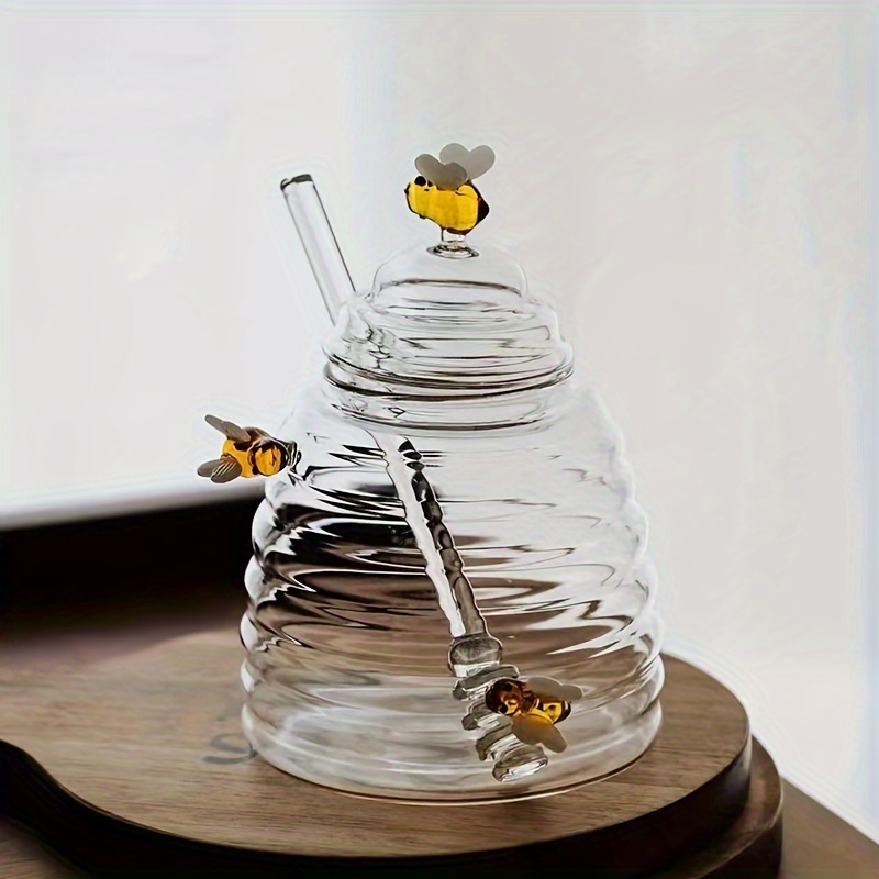 Glass Honey Jar with Dipper &  - Glass Meal Prep Container recension och pris