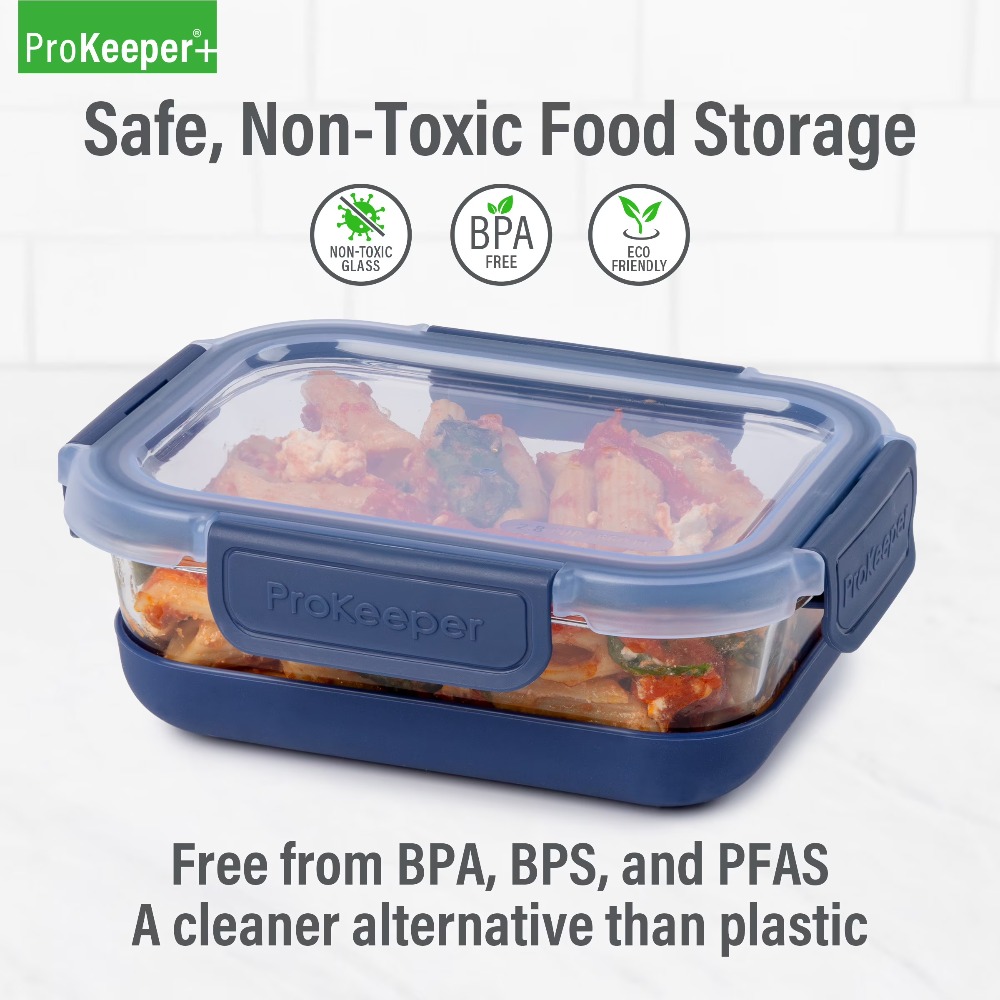 2.8 Cup Glass Food Storage Con - Glass Meal Prep Container recension och pris