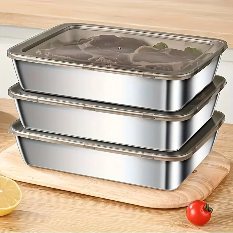 5pcs Stainless Steel Food Stor - Food Storage With Colander recension och pris