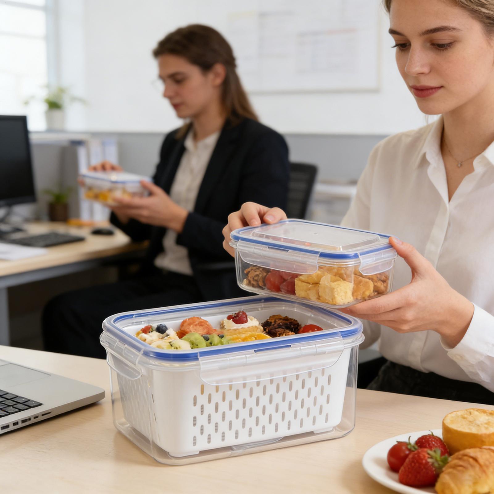 4 In 1 Food Storage Container  - Food Storage With Colander recension och pris