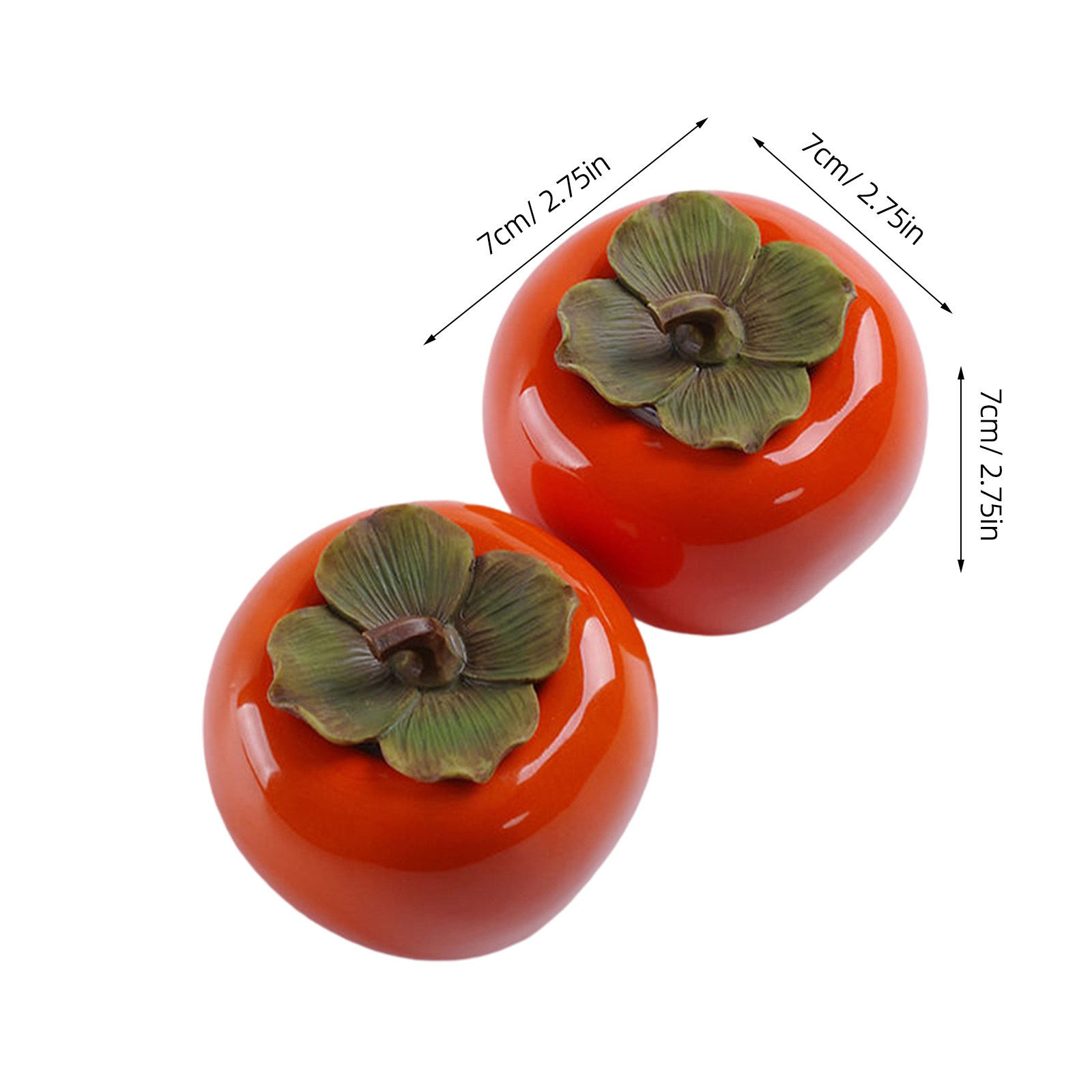 2Pcs Orange Persimmon Style Ce - Food Storage Jars Airtight recension och pris