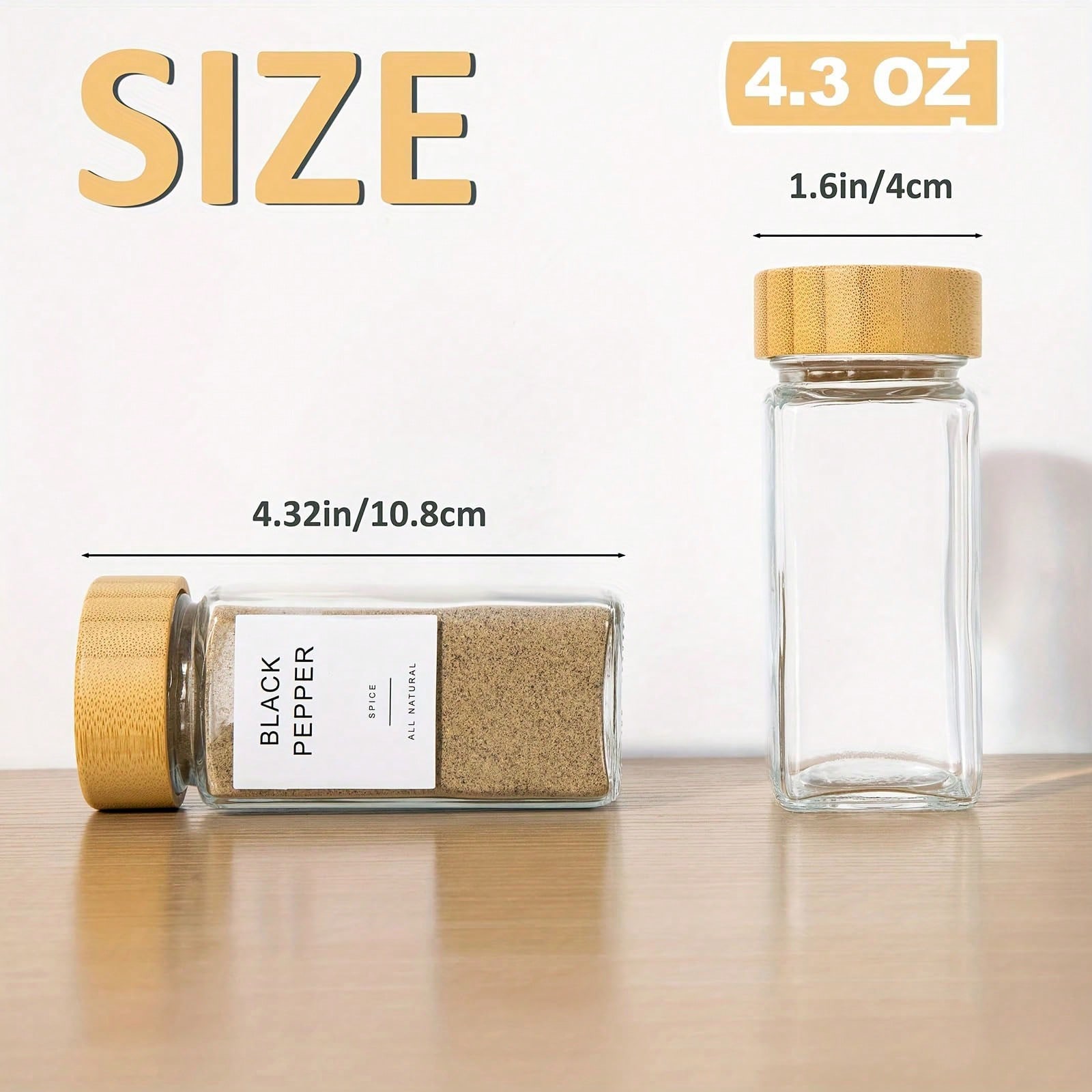 12 Compact Bamboo Seasoning St - Food Storage Drawers recension och pris