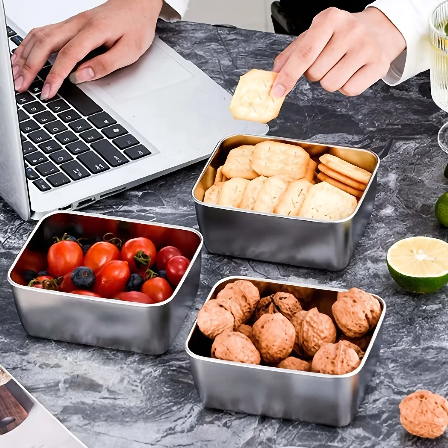 Stainless Steel Food Storage C - Food Storage Stainless Steel Containers recension och pris