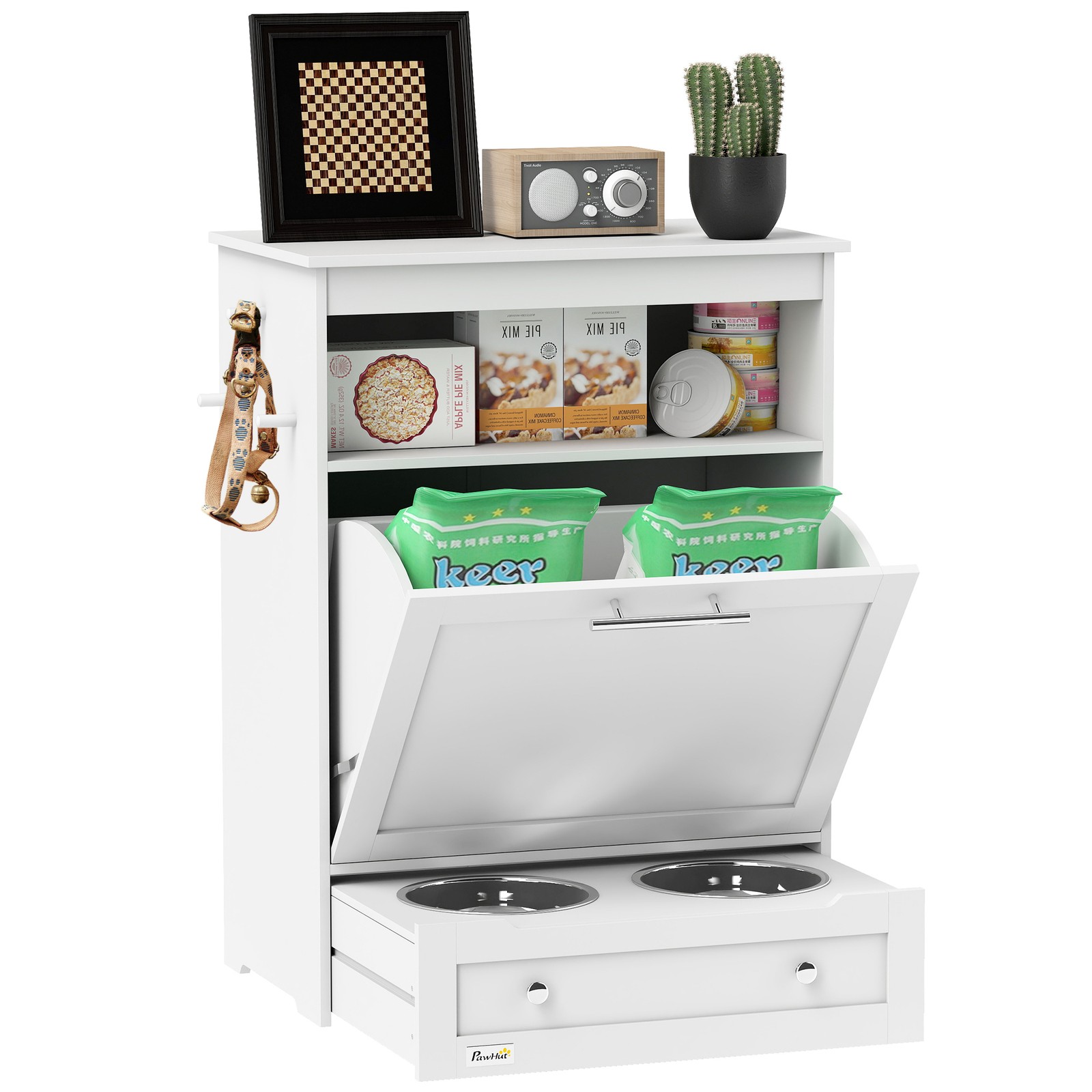 Pet Feeder Station, Dog and Ca - Food Storage Pet recension och pris