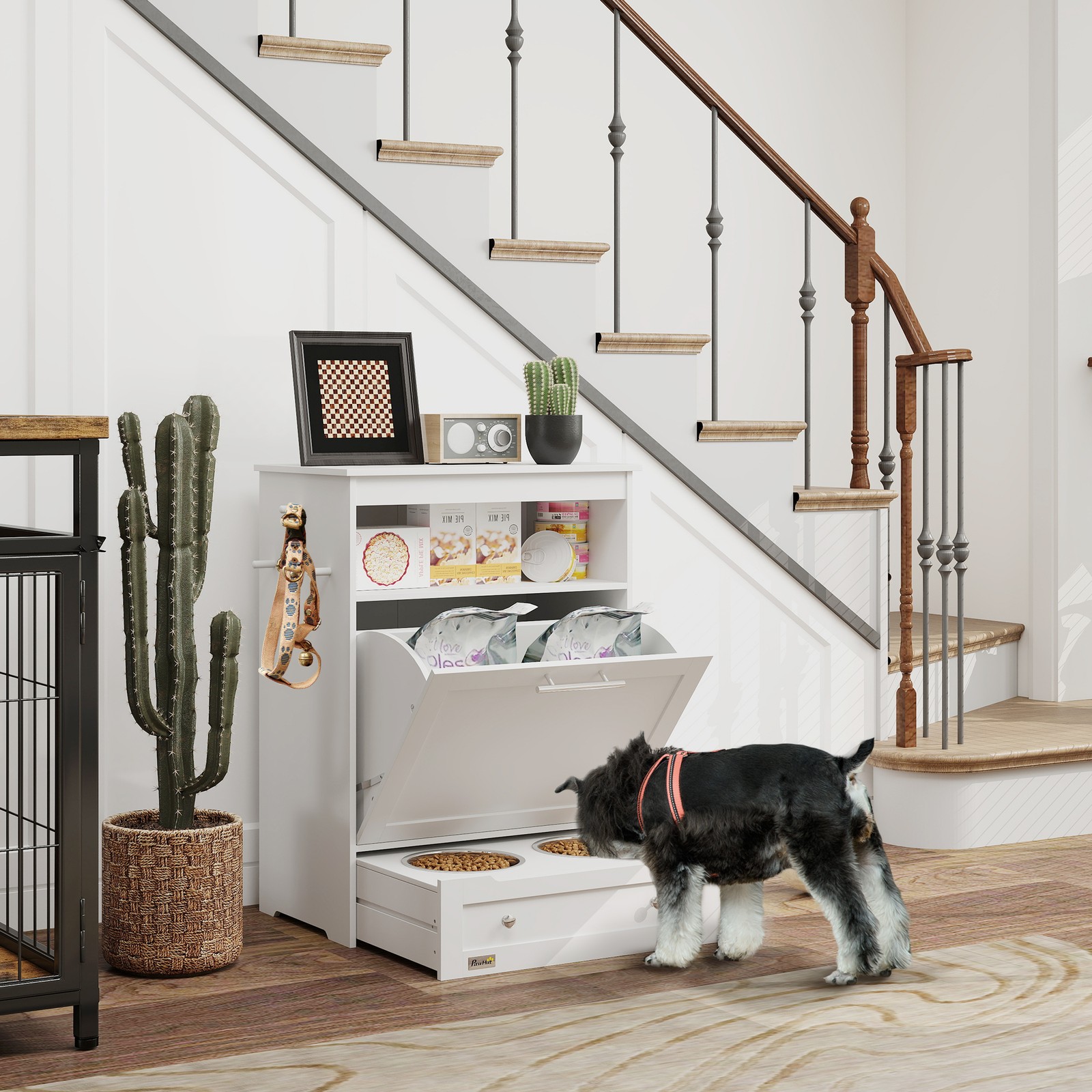 Pet Feeder Station, Dog and Ca - Food Storage Pet recension och pris