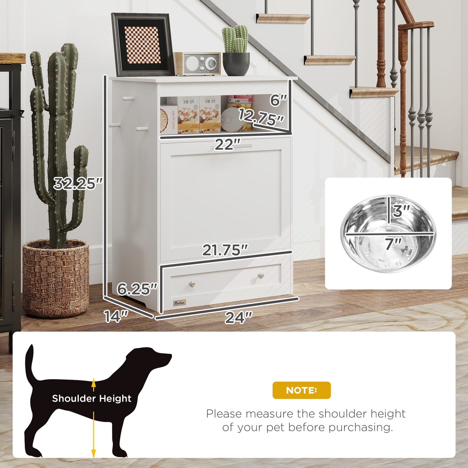 Pet Feeder Station, Dog and Ca - Food Storage Pet recension och pris