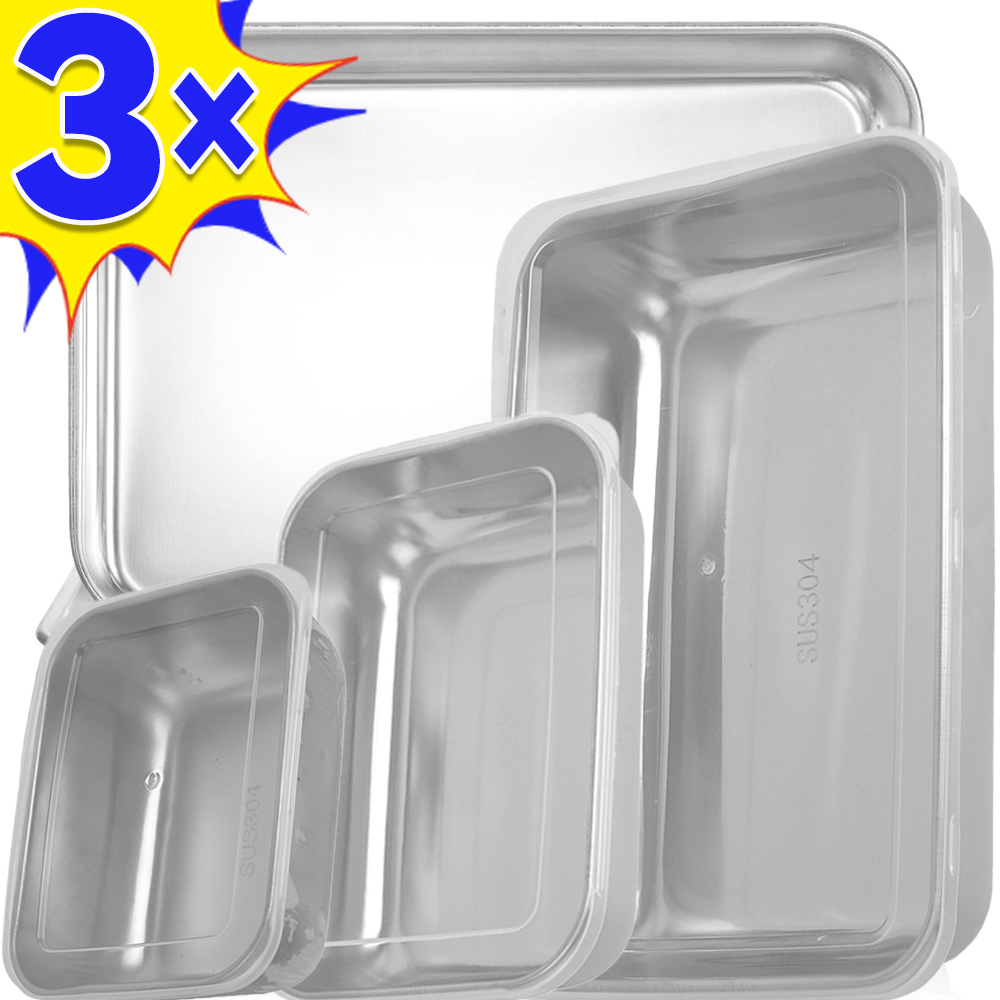 Stainless Steel Food Storage B - Food Storage With Colander recension och pris