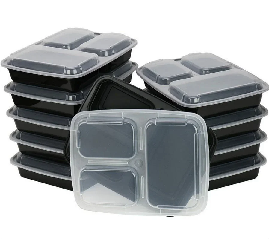 7 Pack 3 Compartment Meal Prep - Food Storage Microwave Safe recension och pris