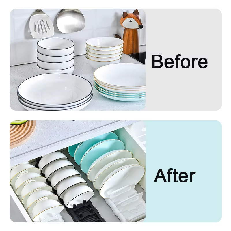 Kitchen Dish Organizer Bowl Ca - Food Storage Drawers recension och pris