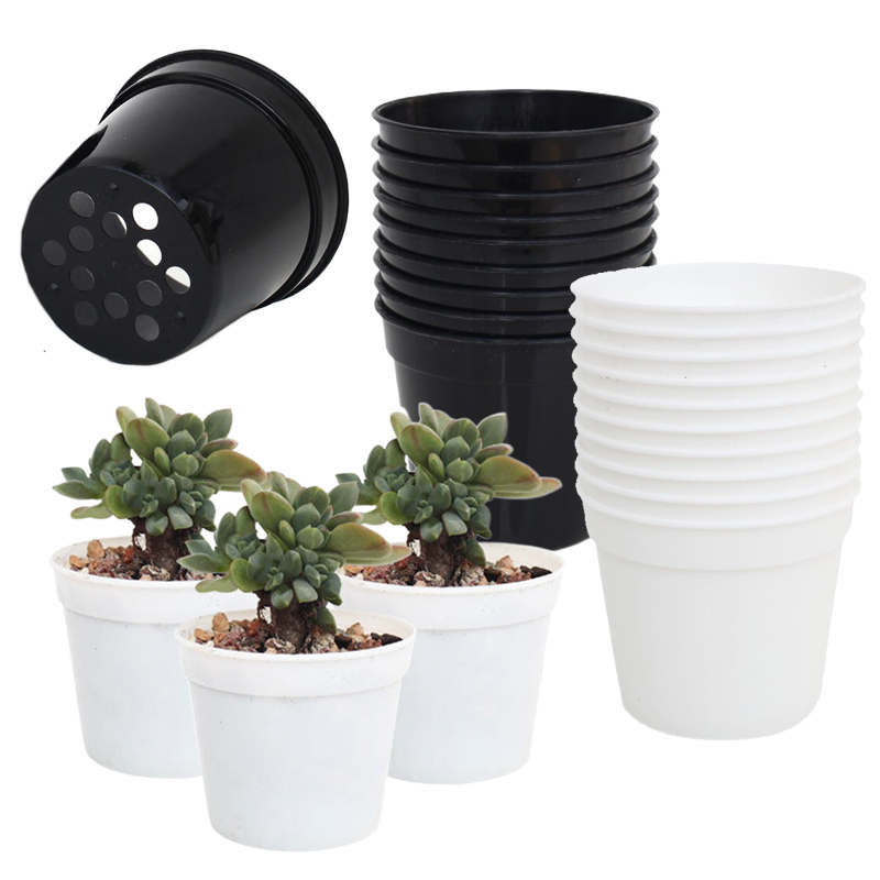 10/20pcs Round Plastic Flowerp - Food Storage Plants recension och pris
