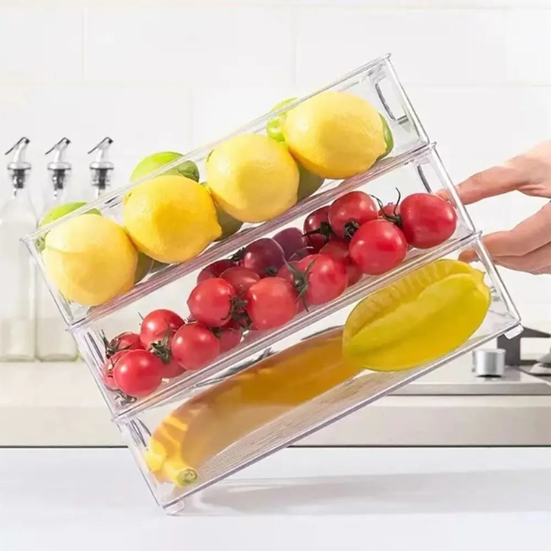 Drawer Organizer Bin Clear Sta - Food Storage Drawers recension och pris