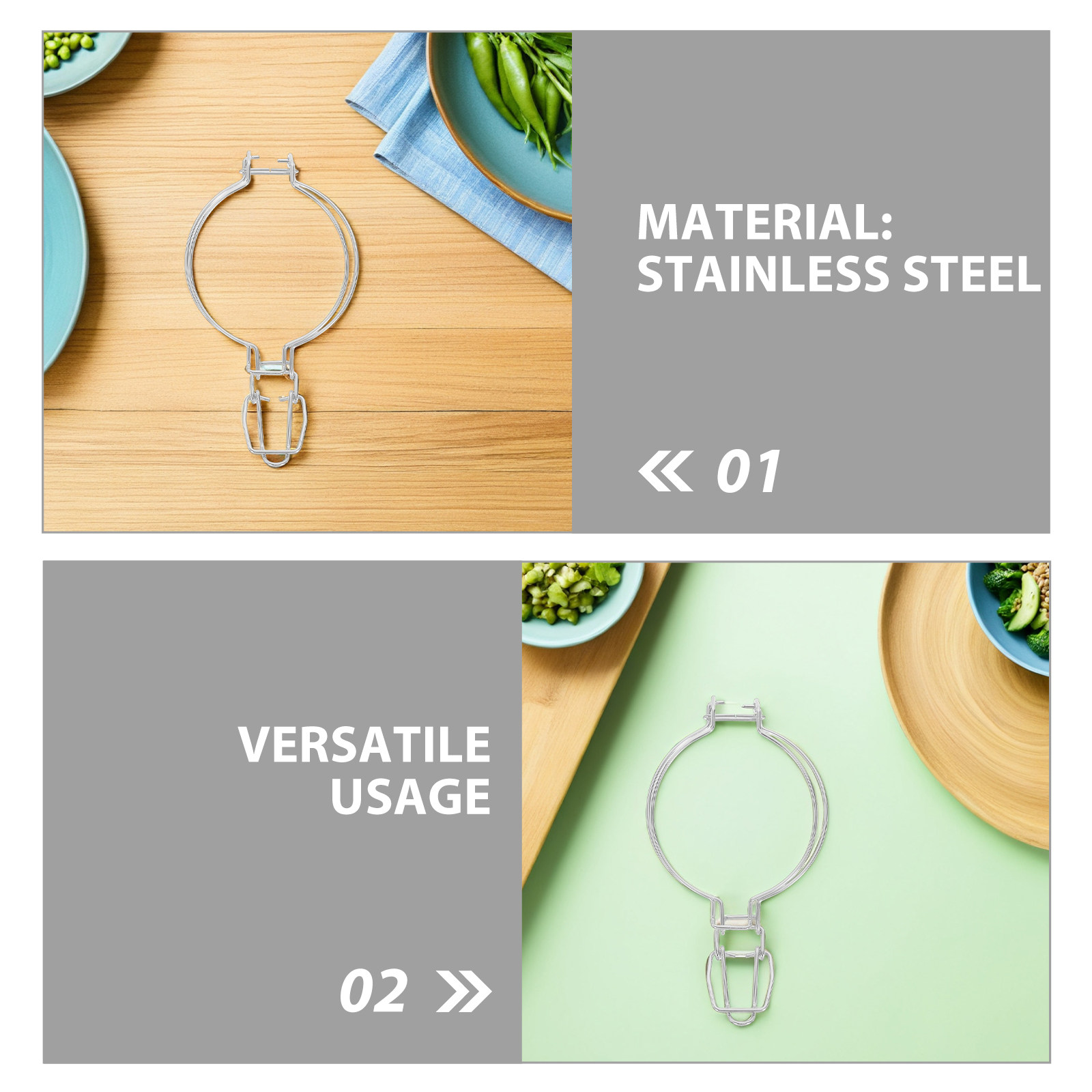 6Pcs Stainless Steel Glass Jar - Food Storage Glass Jar recension och pris