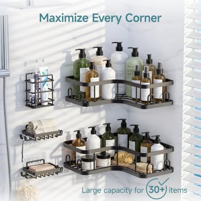 1Pcs/3Pcs/5Pcs Corner Shower S - Food Storage Shelving recension och pris