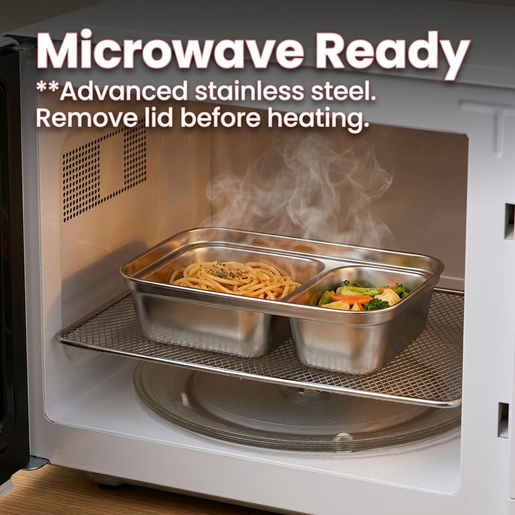 Microwave Safe 304 Stainless S - Food Storage Microwave Safe recension och pris