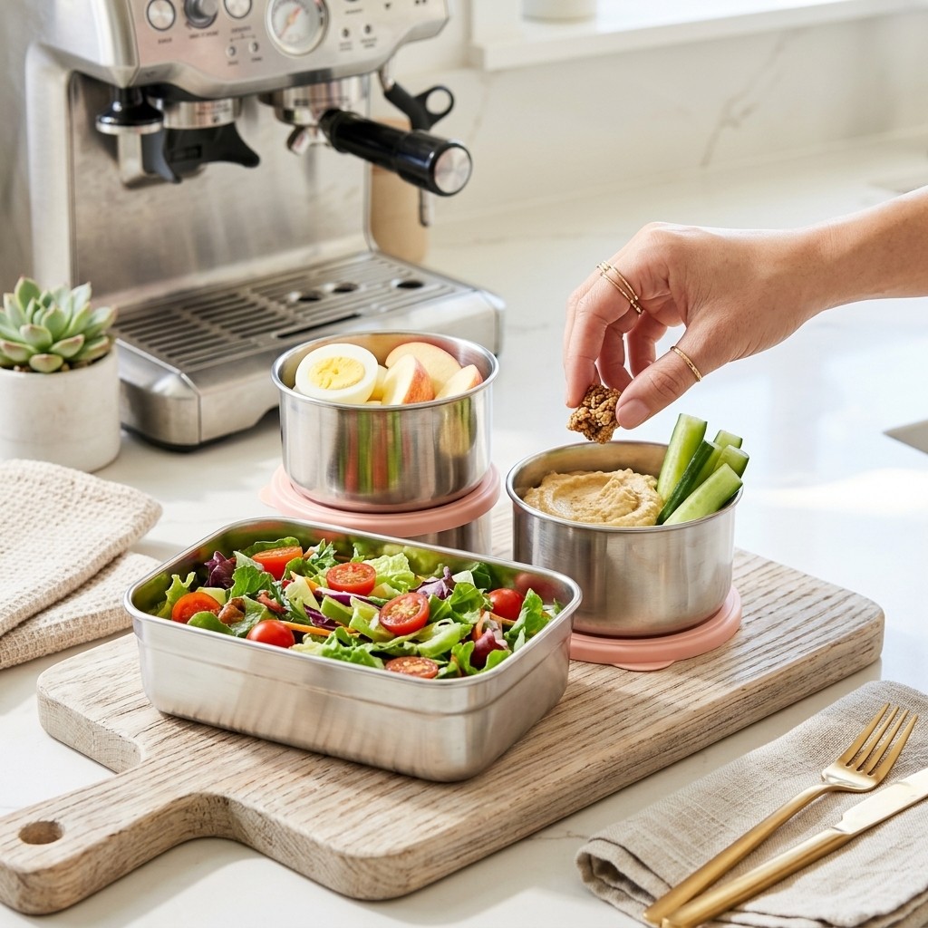 Microwave Safe 304 Stainless S - Food Storage Microwave Safe recension och pris