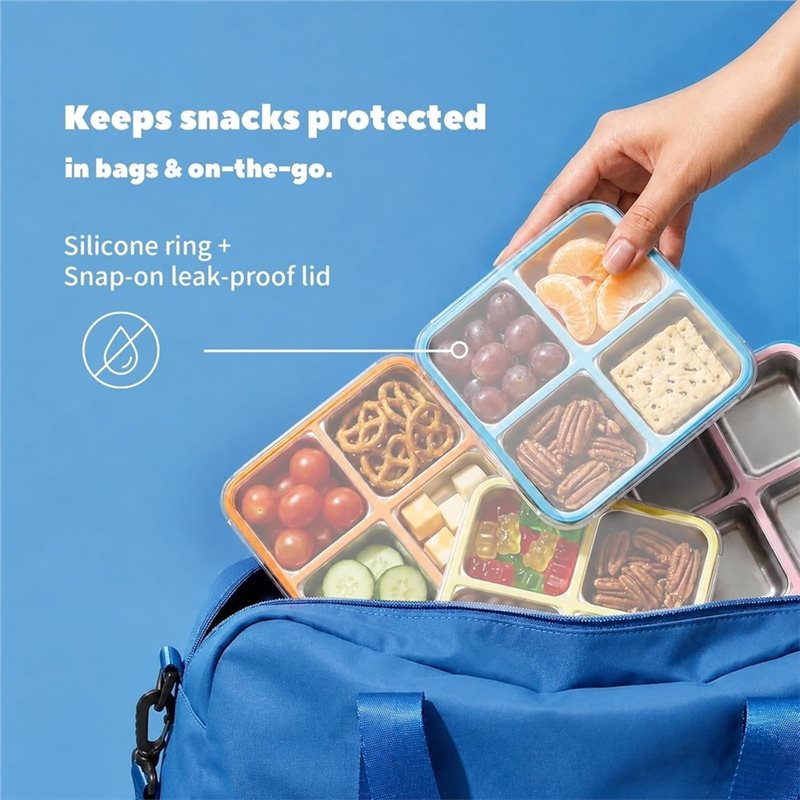GIGI 4Pack Stainless Steel Sna - Food Storage Stainless Steel Containers recension och pris