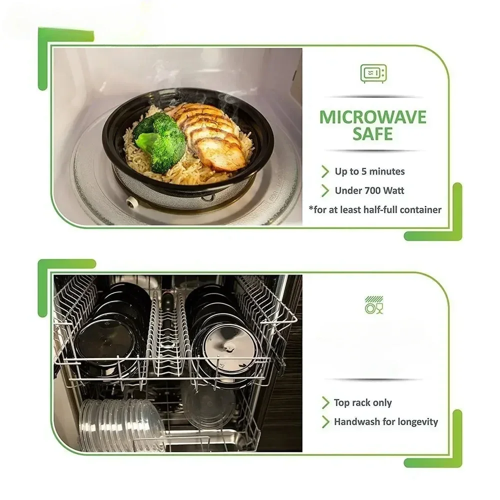 Meal Prep Containers Plastic F - Glass Meal Prep Container recension och pris