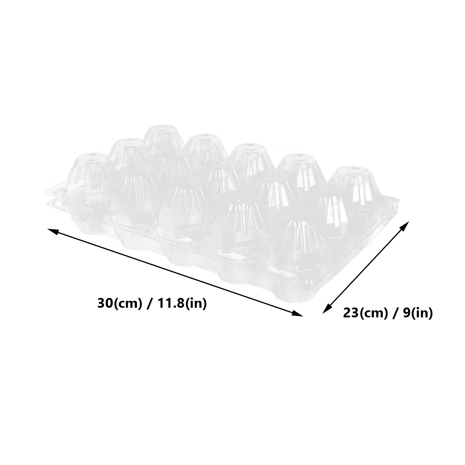 10Pcs Transparent Egg Box Plas - Egg Storage Holder recension och pris