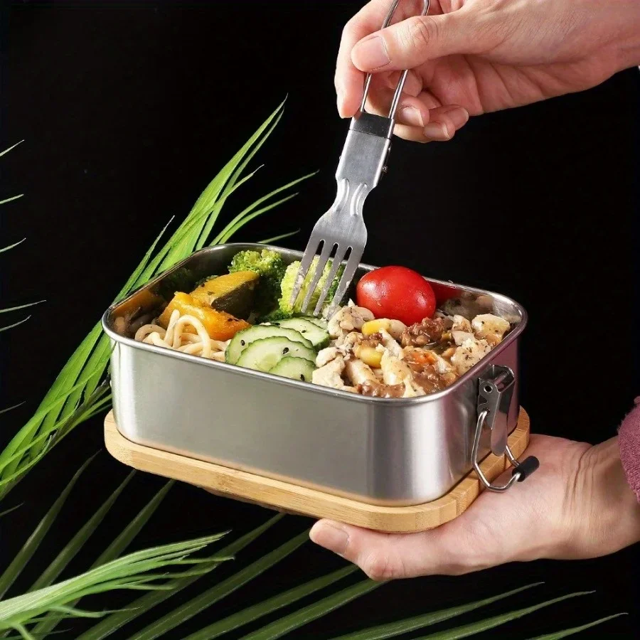 New 304 Stainless Steel Bamboo - Food Storage With Colander recension och pris