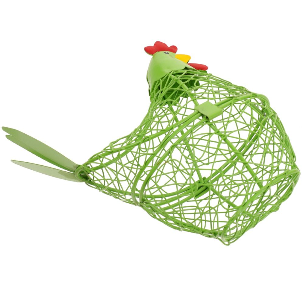 Portable Iron Wire Hen Shape E - Egg Storage Holder recension och pris