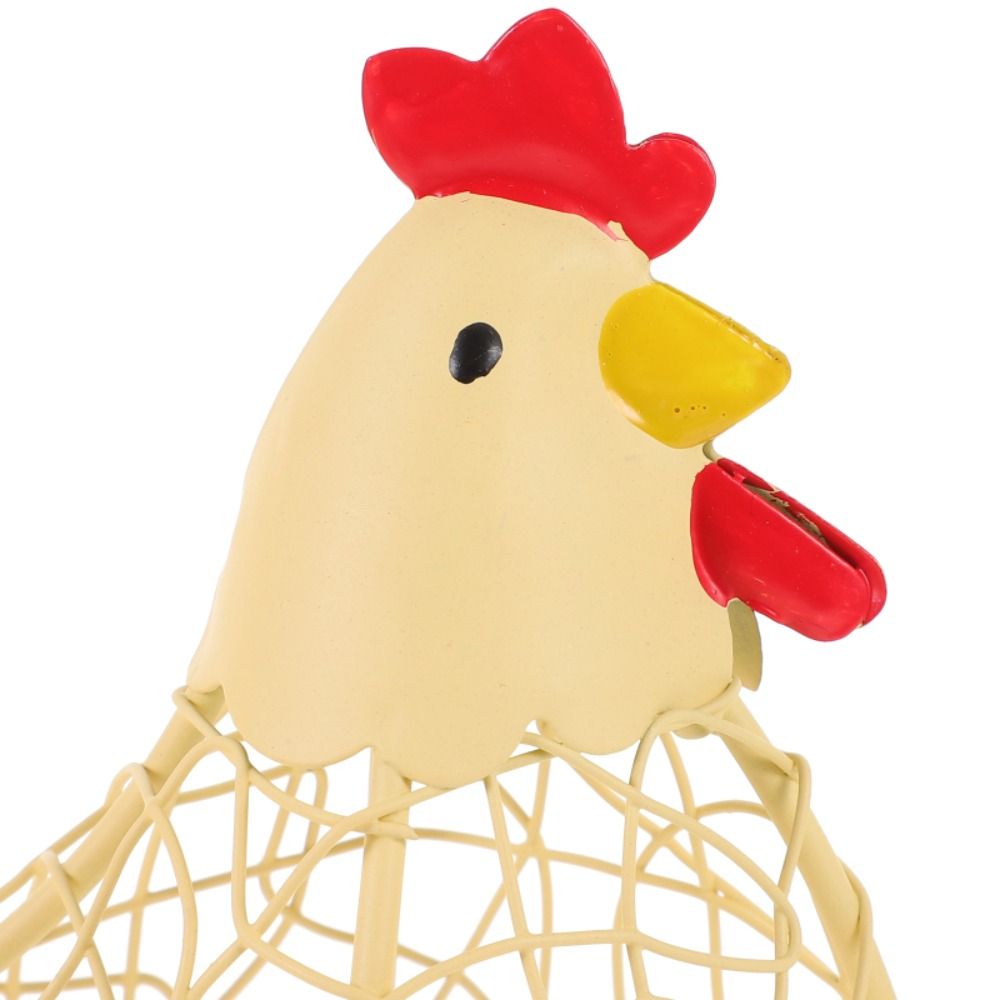 Portable Iron Wire Hen Shape E - Egg Storage Holder recension och pris