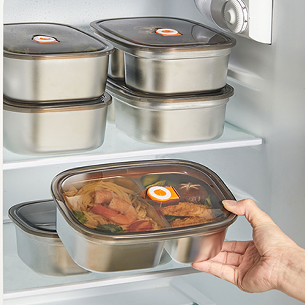 Portable 304 Stainless Steel B - Food Storage Box Large recension och pris