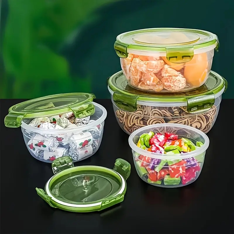 4 Plastic Food Storage Contain - Food Storage Bins recension och pris