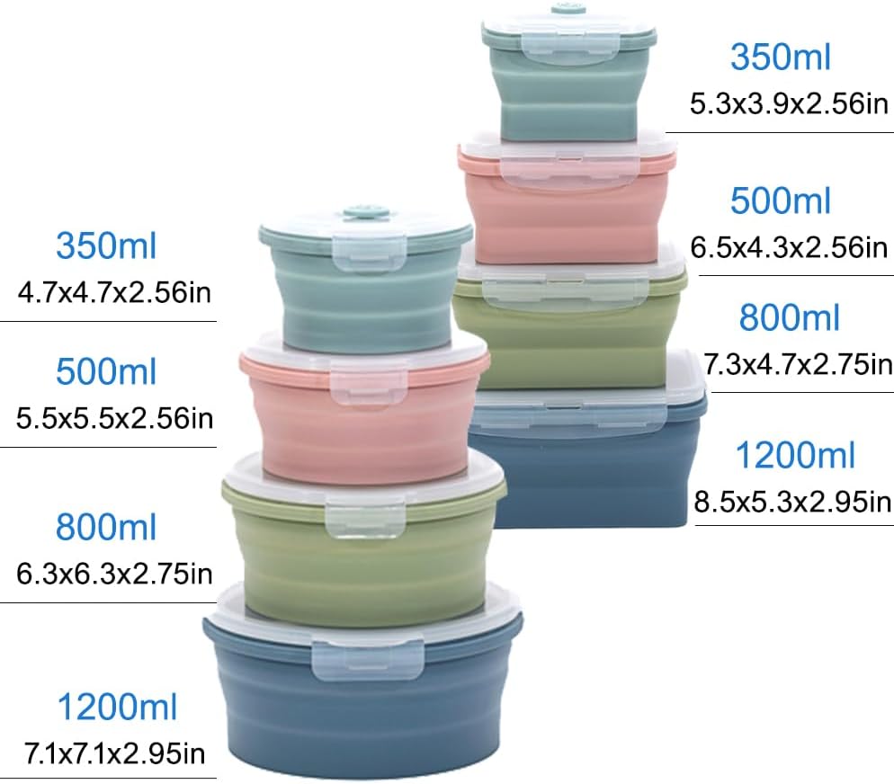 Collapsible Silicone Food Stor - Food Storage Method recension och pris