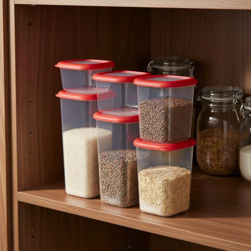 6 Pieces Airtight Food Storage - Food Storage Bins recension och pris