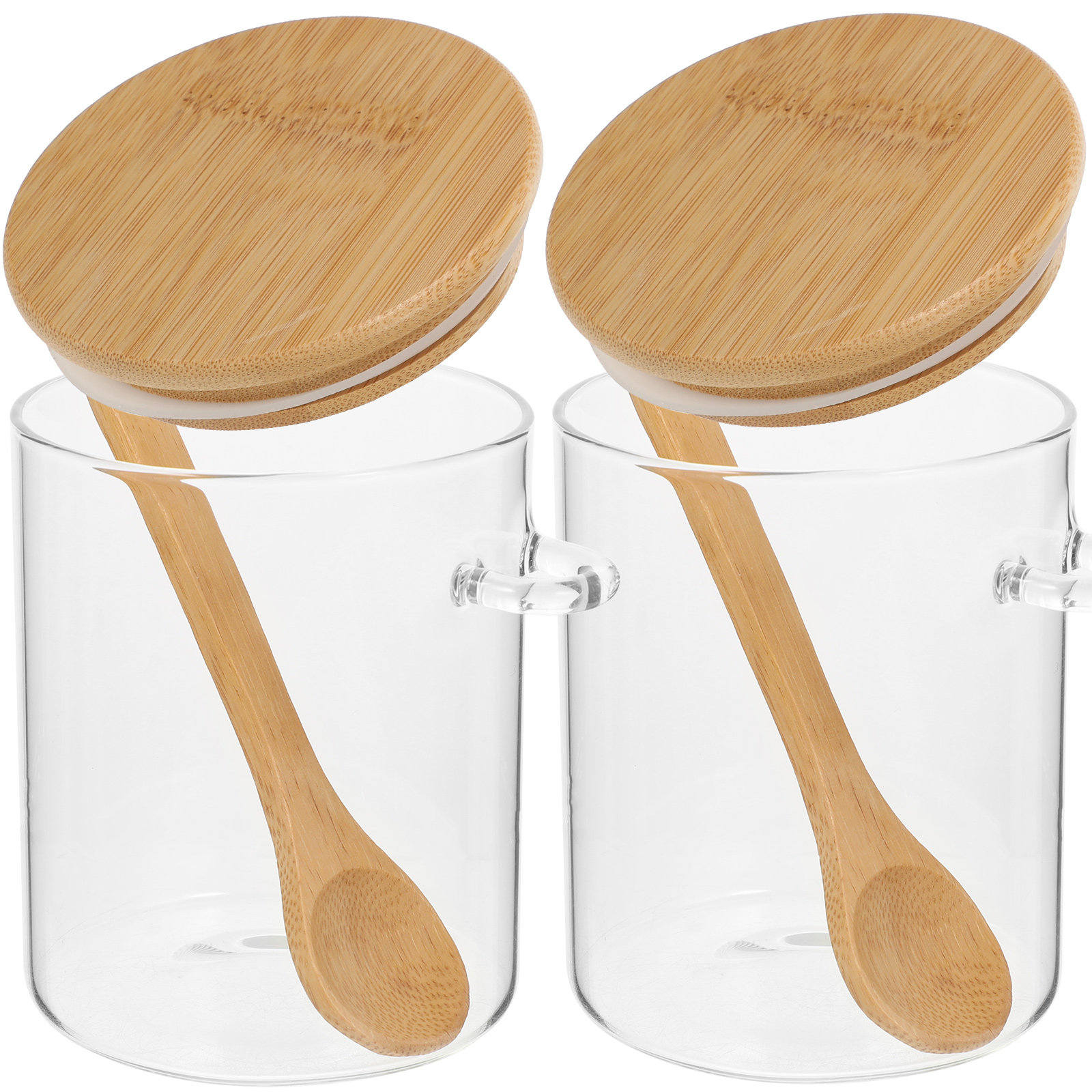 2 Pcs Flour Sugar Storage Cont - Food Storage Glass Jar recension och pris