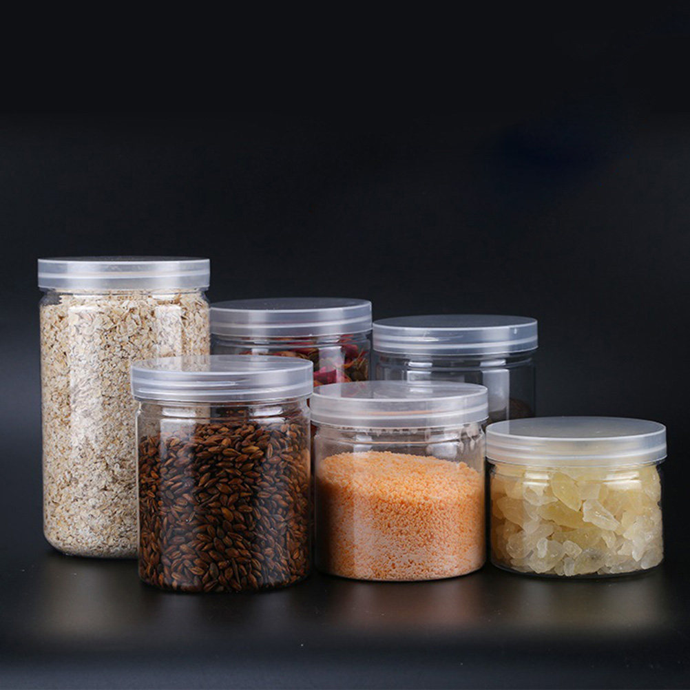 10Pcs Clear High-Grade Plastic - Food Storage Jars Airtight recension och pris