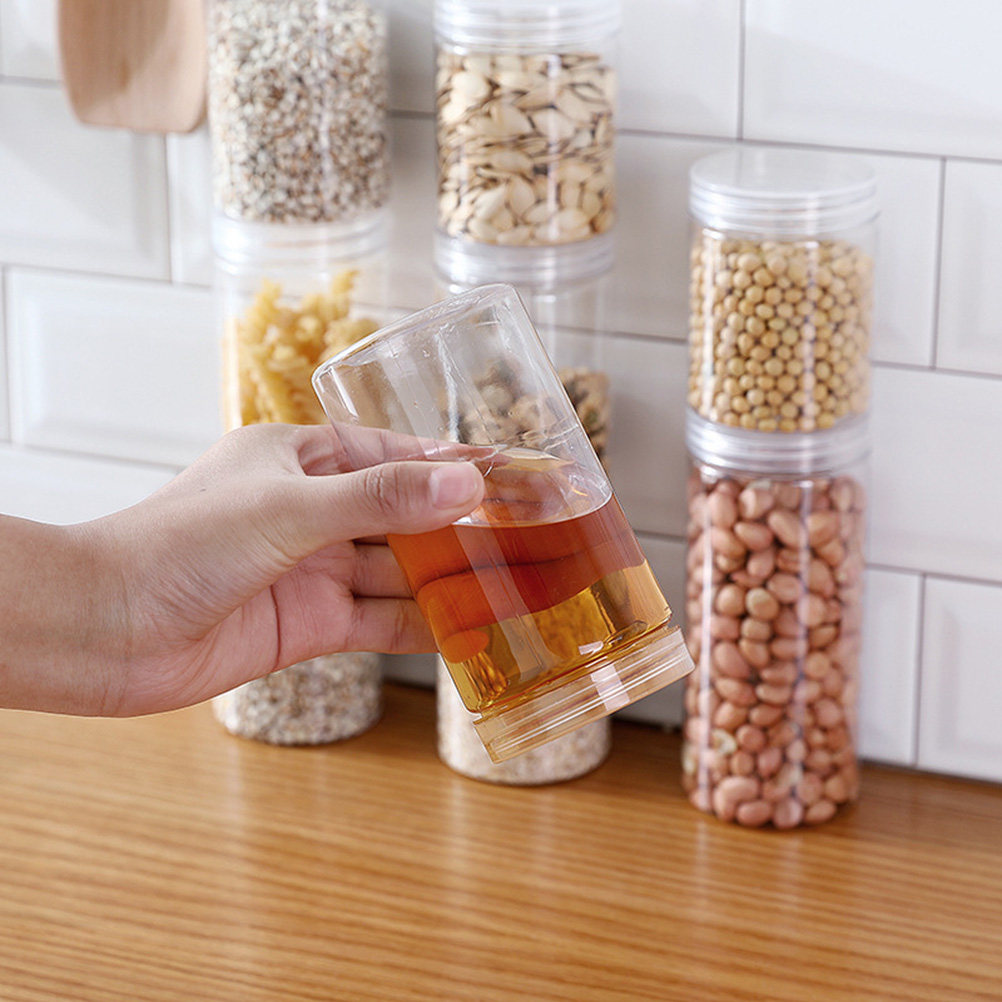 10Pcs Clear High-Grade Plastic - Food Storage Jars Airtight recension och pris