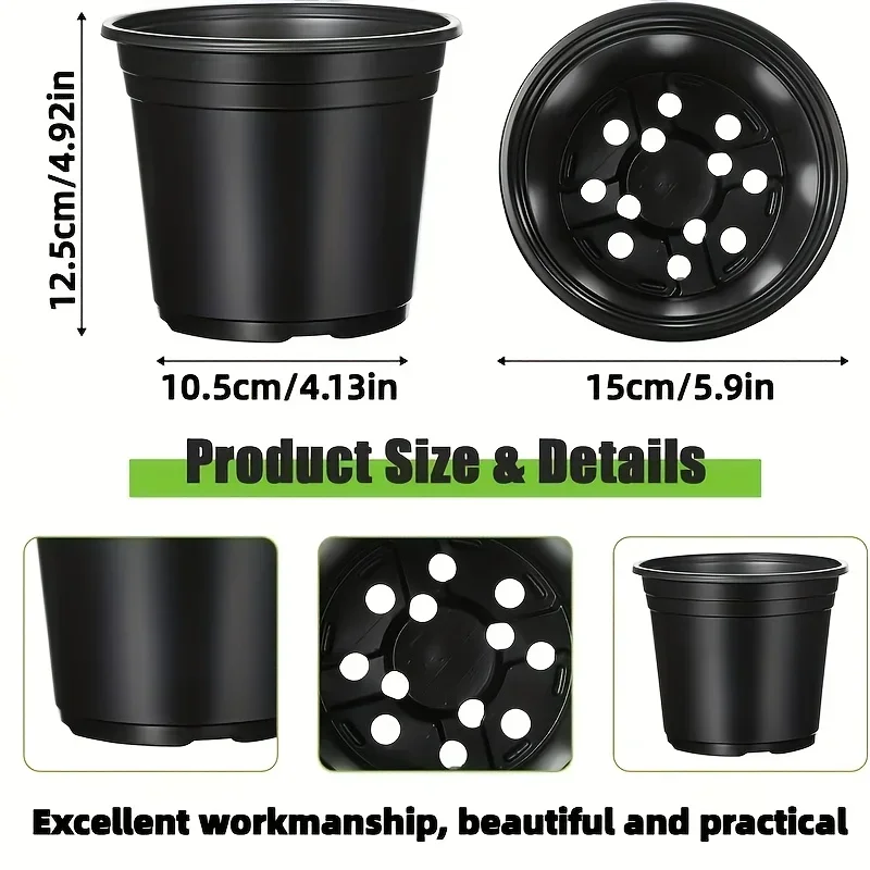 Black Breathable Seedling Pots - Food Storage Plants recension och pris