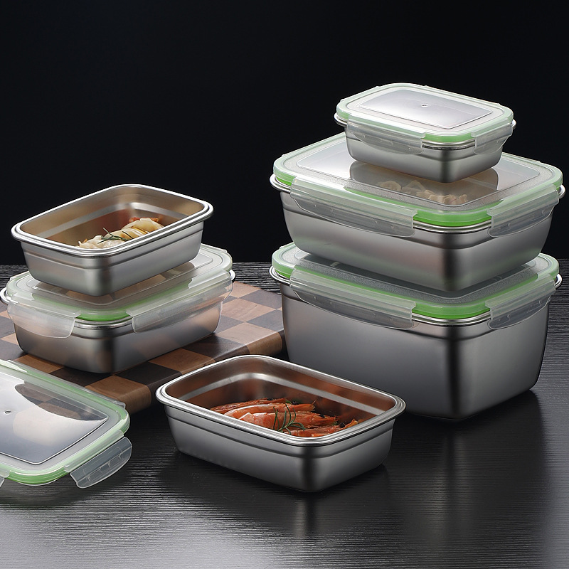 304 Stainless Steel Lunch Box  - Food Storage Stainless Steel Containers recension och pris