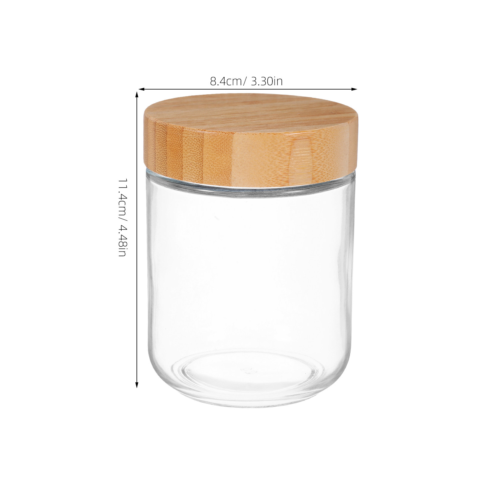 4Pcs Transparent Glass Jars wi - Food Storage Jars Airtight recension och pris