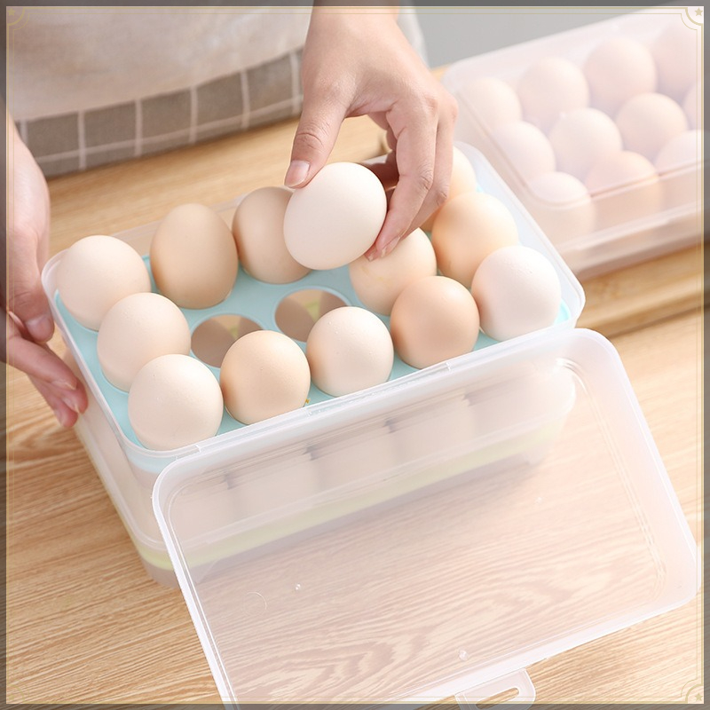 Egg Storage Box 15 Grids PP Vi - Egg Storage Holder recension och pris